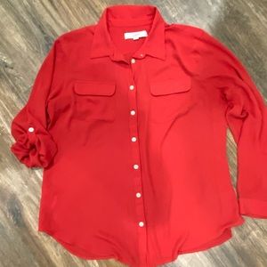 Red blouse